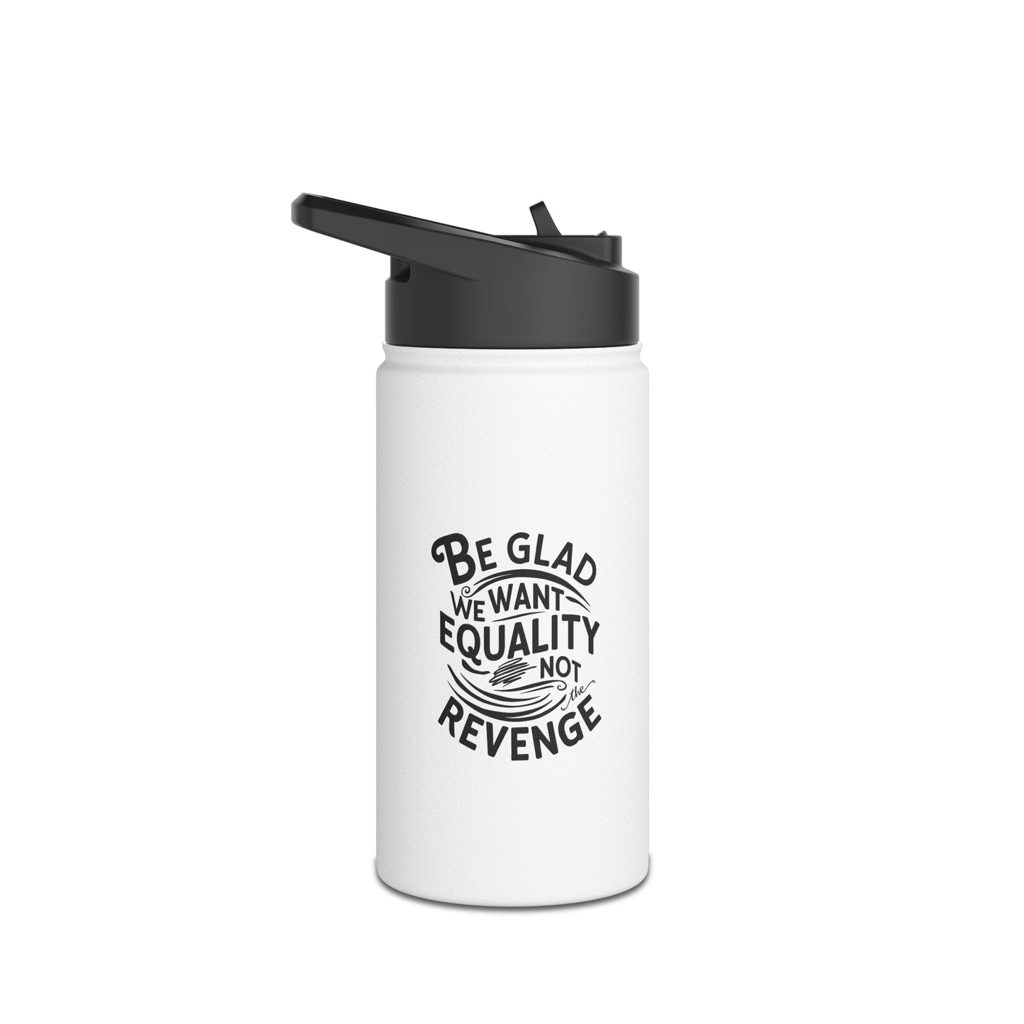 BE Glad Stainless Steel Water Bottle, Standard Lid