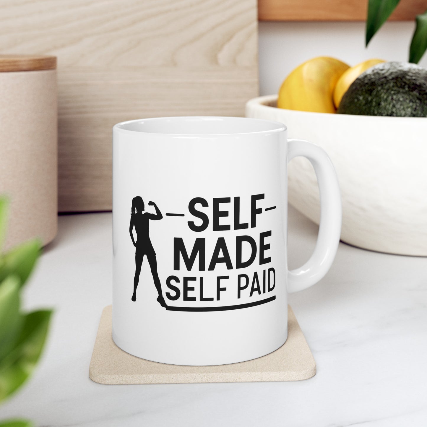 Self Made Self Paid Ceramic Mug, (11oz, 15oz)
