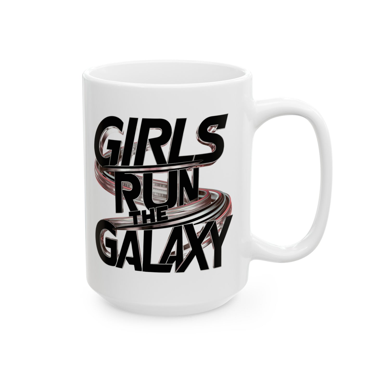 Girls Run Printed Ceramic Mug, (11oz, 15oz)