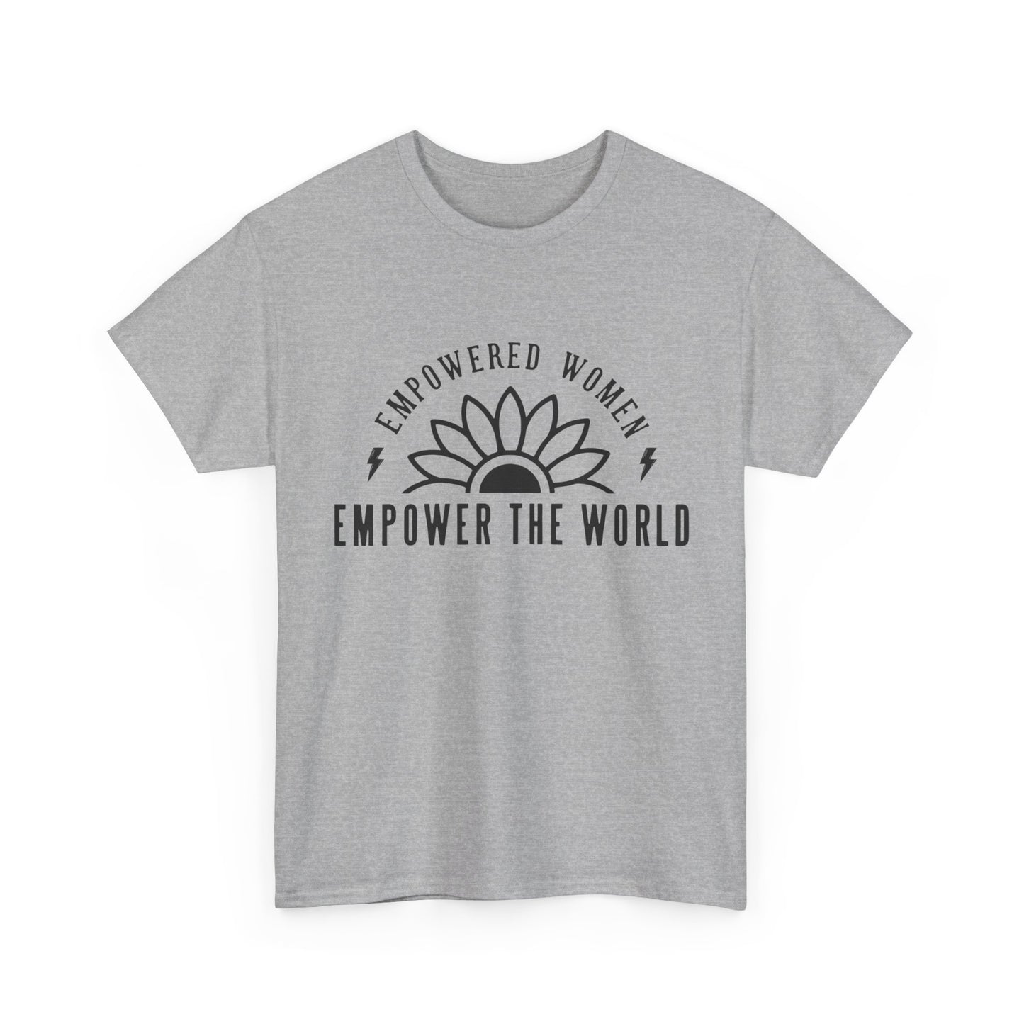 Empowered Women Printed T Shirt with Hearts