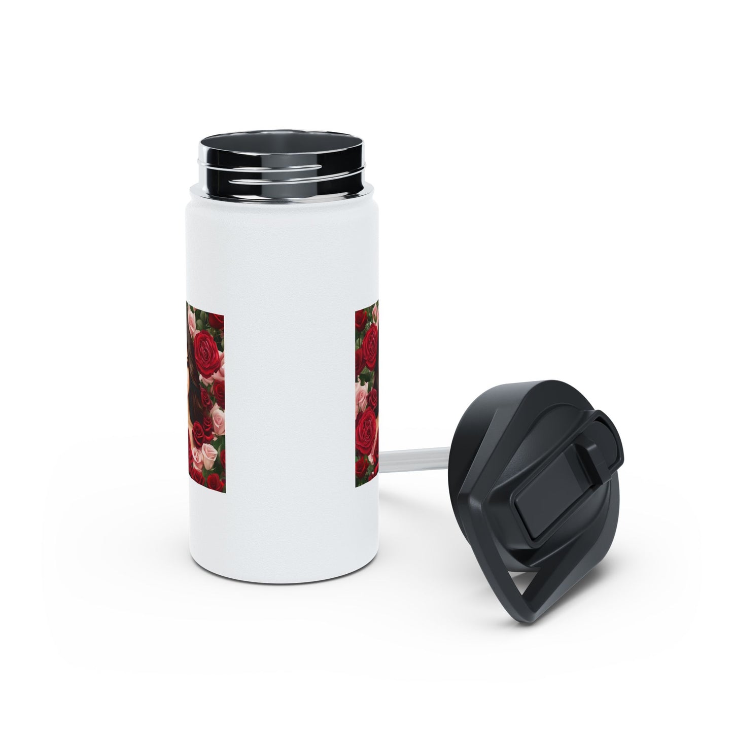 Women Stainless Steel Water Bottle, Standard Lid
