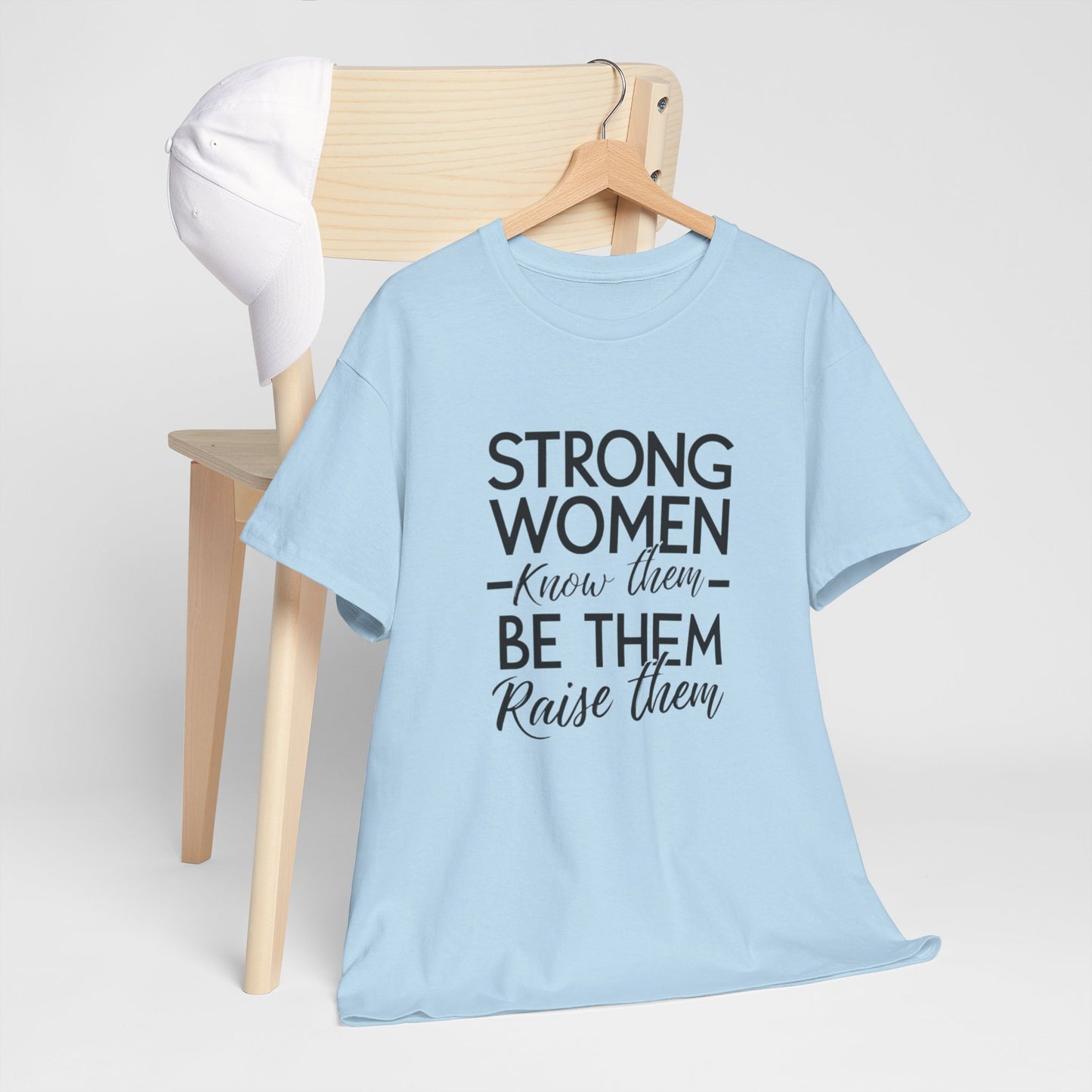Strong Women Printed T Shirt with Hearts