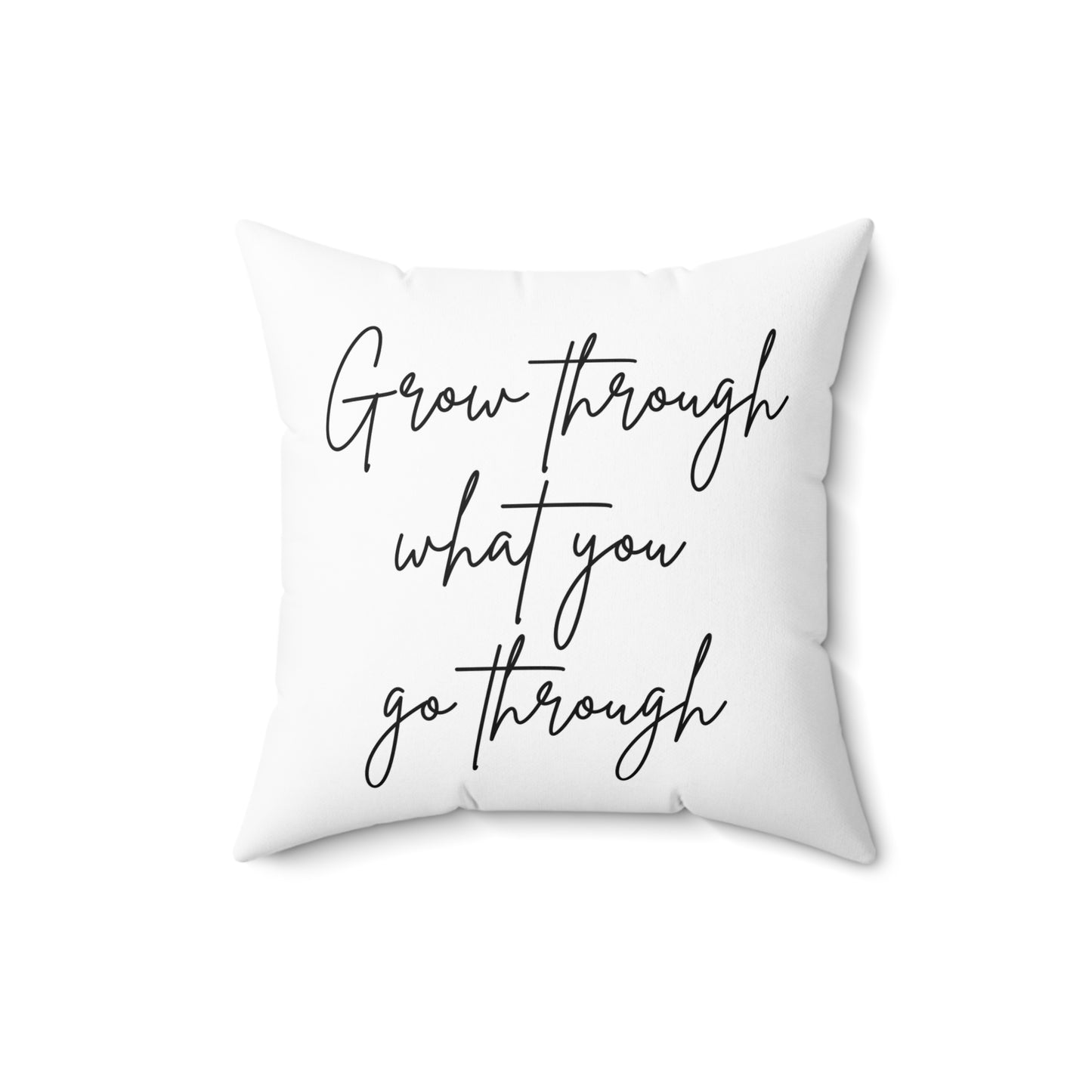 Grow Through Spun Polyester Square Pillow
