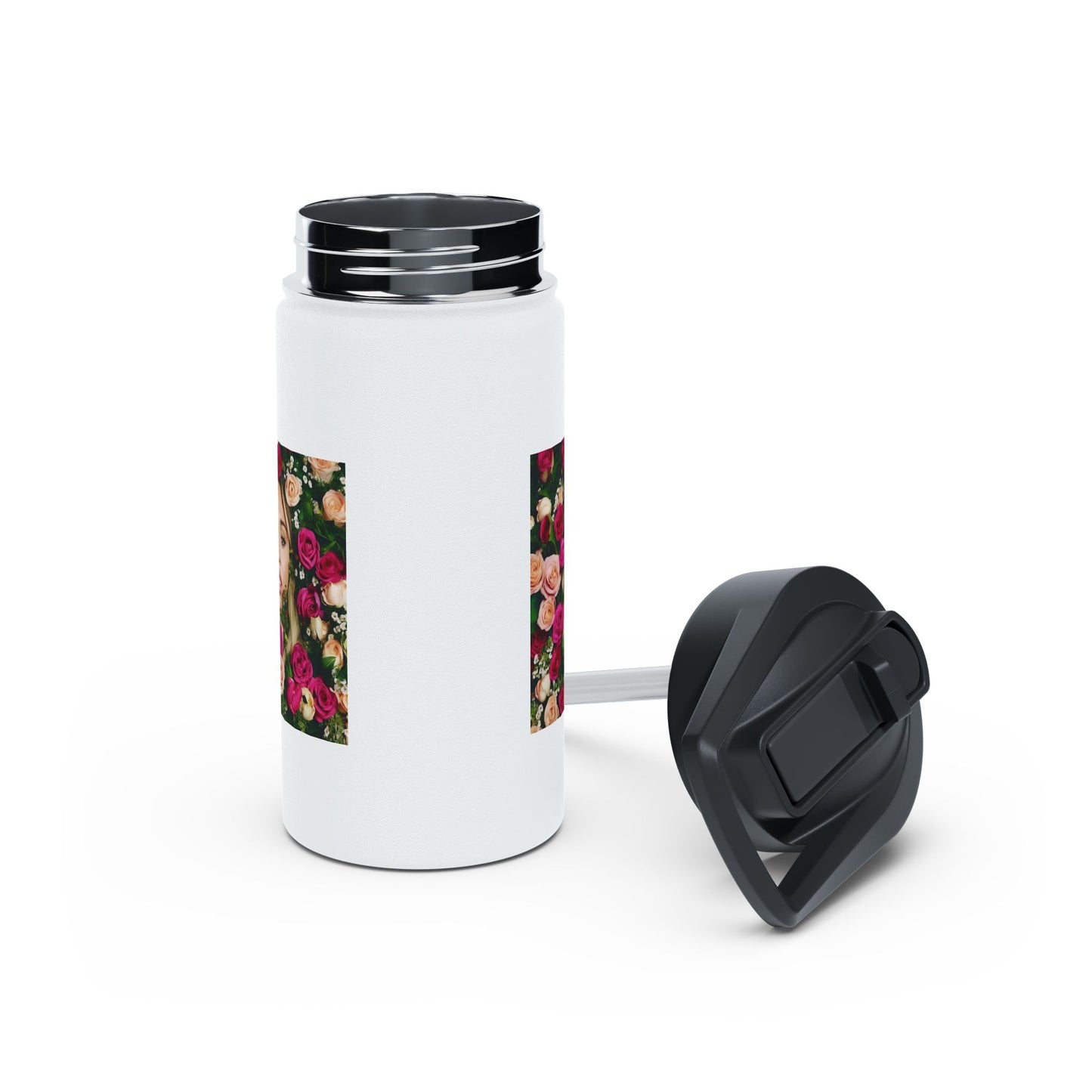 Women Stainless Steel Water Bottle, Standard Lid