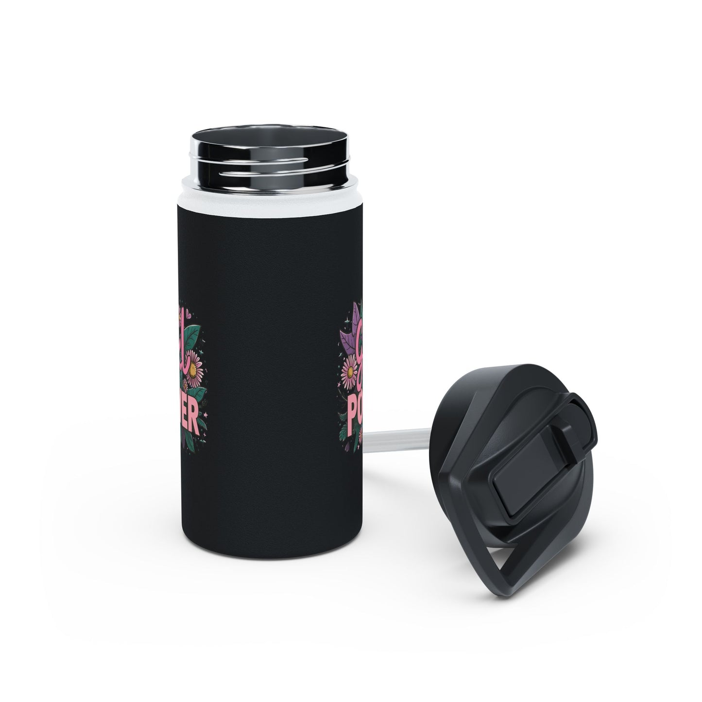 Girl Power  Stainless Steel Water Bottle, Standard Lid