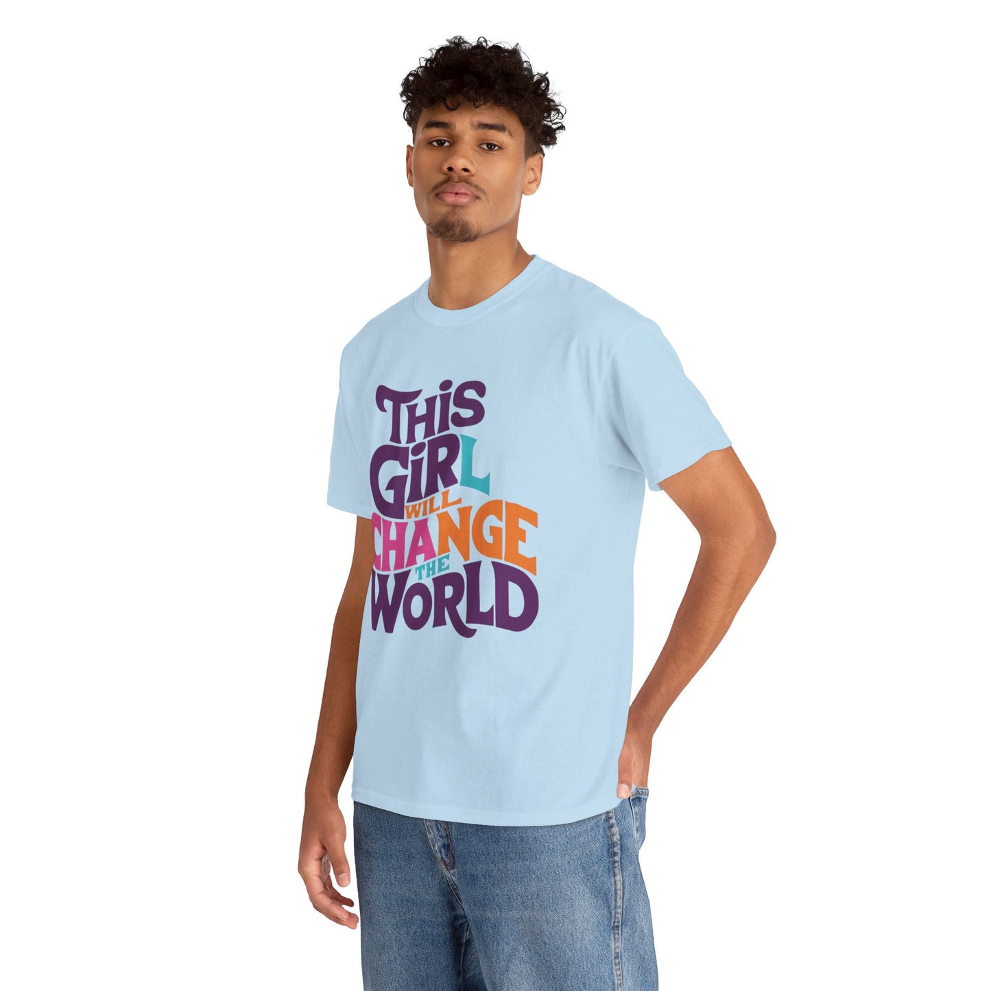 This Girl Printed  T Shirt with Hearts