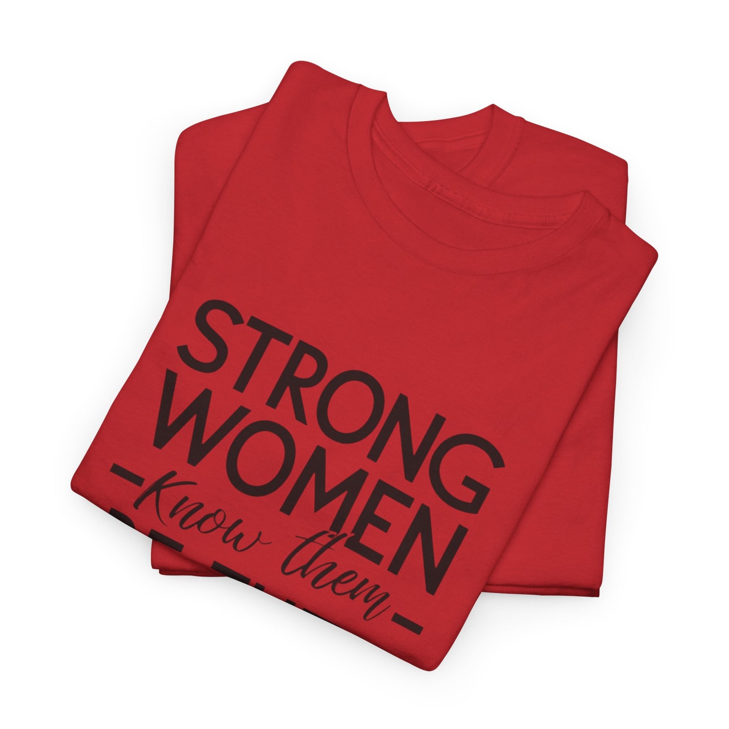Strong Women Printed T Shirt with Hearts