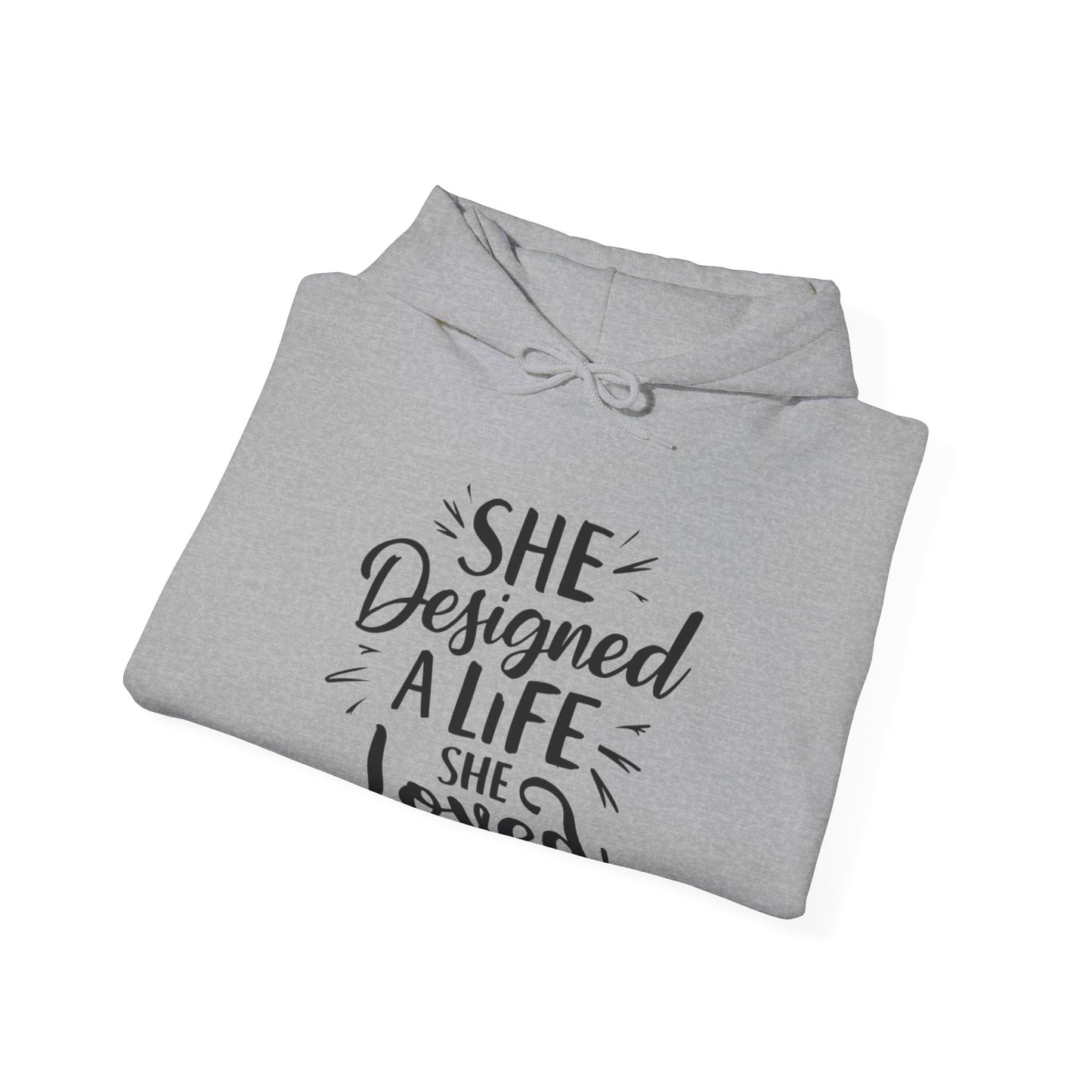 She Designed Printed Unisex Heavy Blend™ Hooded Sweatshirt