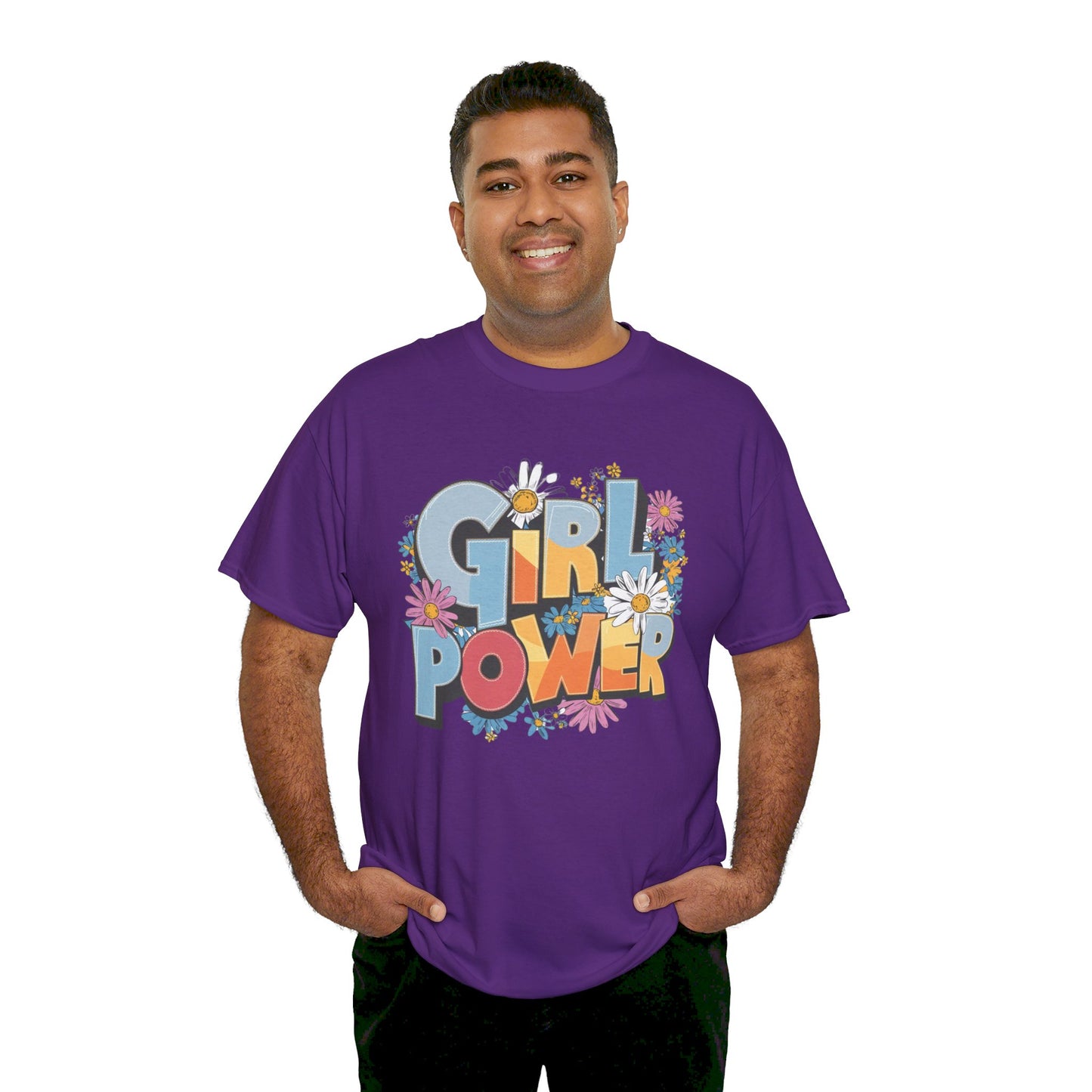 Girl Power Women Heavy Cotton Tee