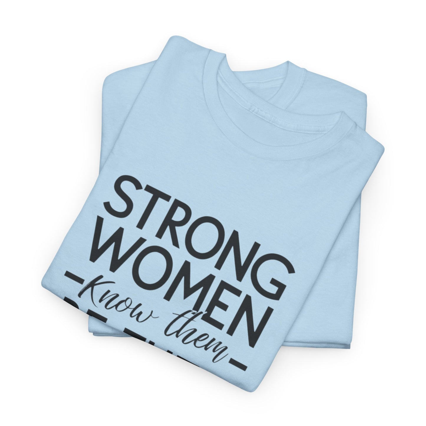 Strong Women Printed T Shirt with Hearts