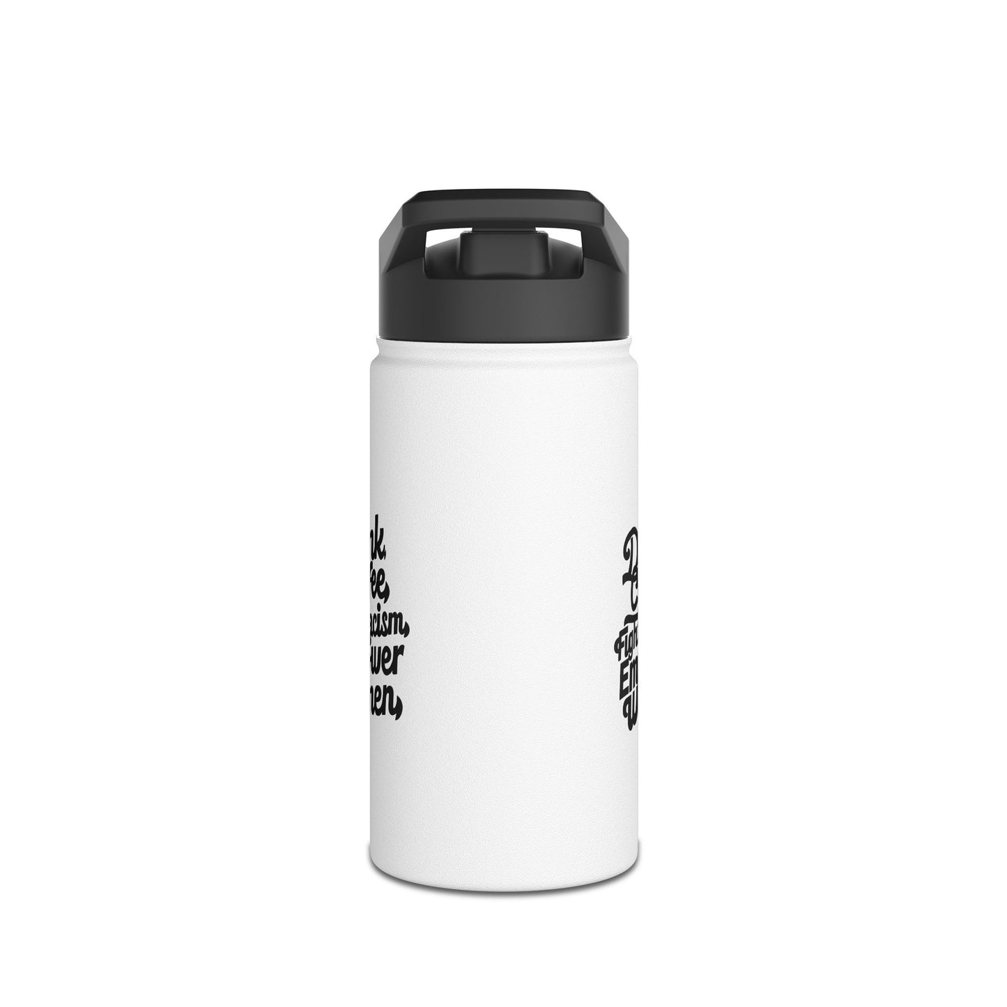 Drink Coffee Stainless Steel Water Bottle, Standard Lid
