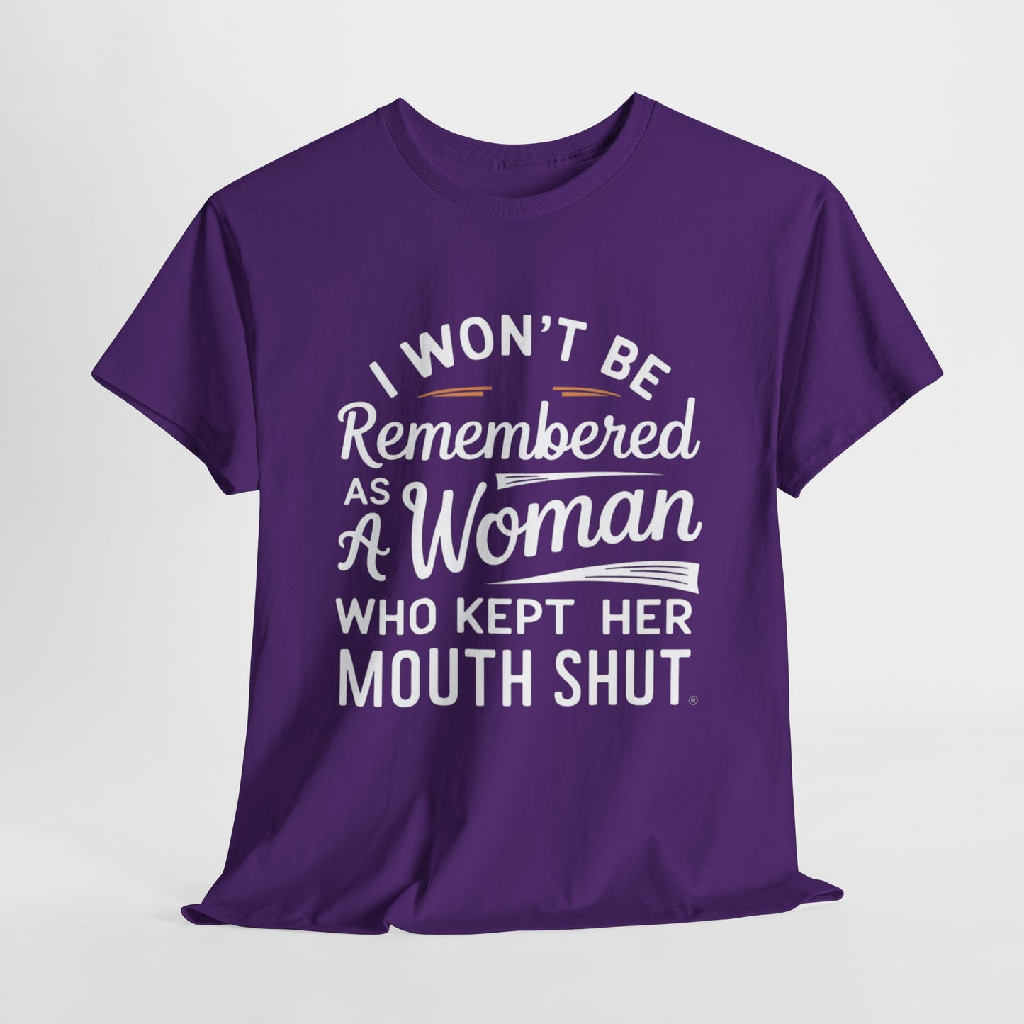 I WON'T Be Printed  T Shirt with Hearts