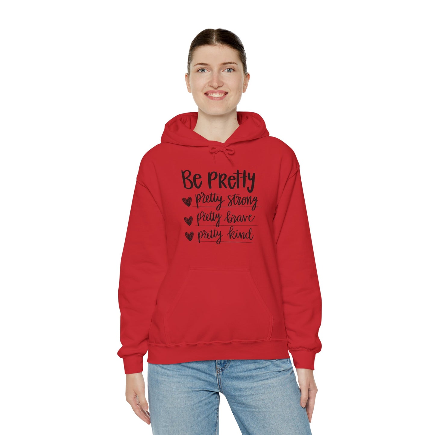 Be Pretty Pretty Strong Unisex Heavy Blend™ Hooded Sweatshirt