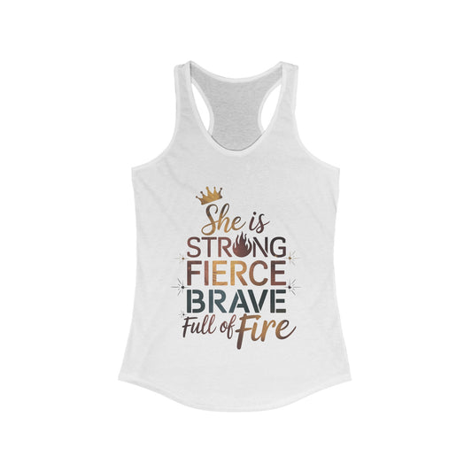 She is Women's Ideal Racerback Tank