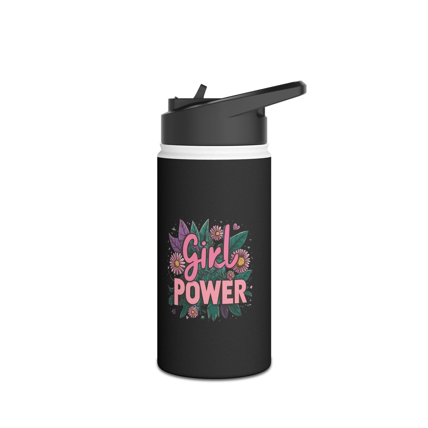 Girl Power  Stainless Steel Water Bottle, Standard Lid