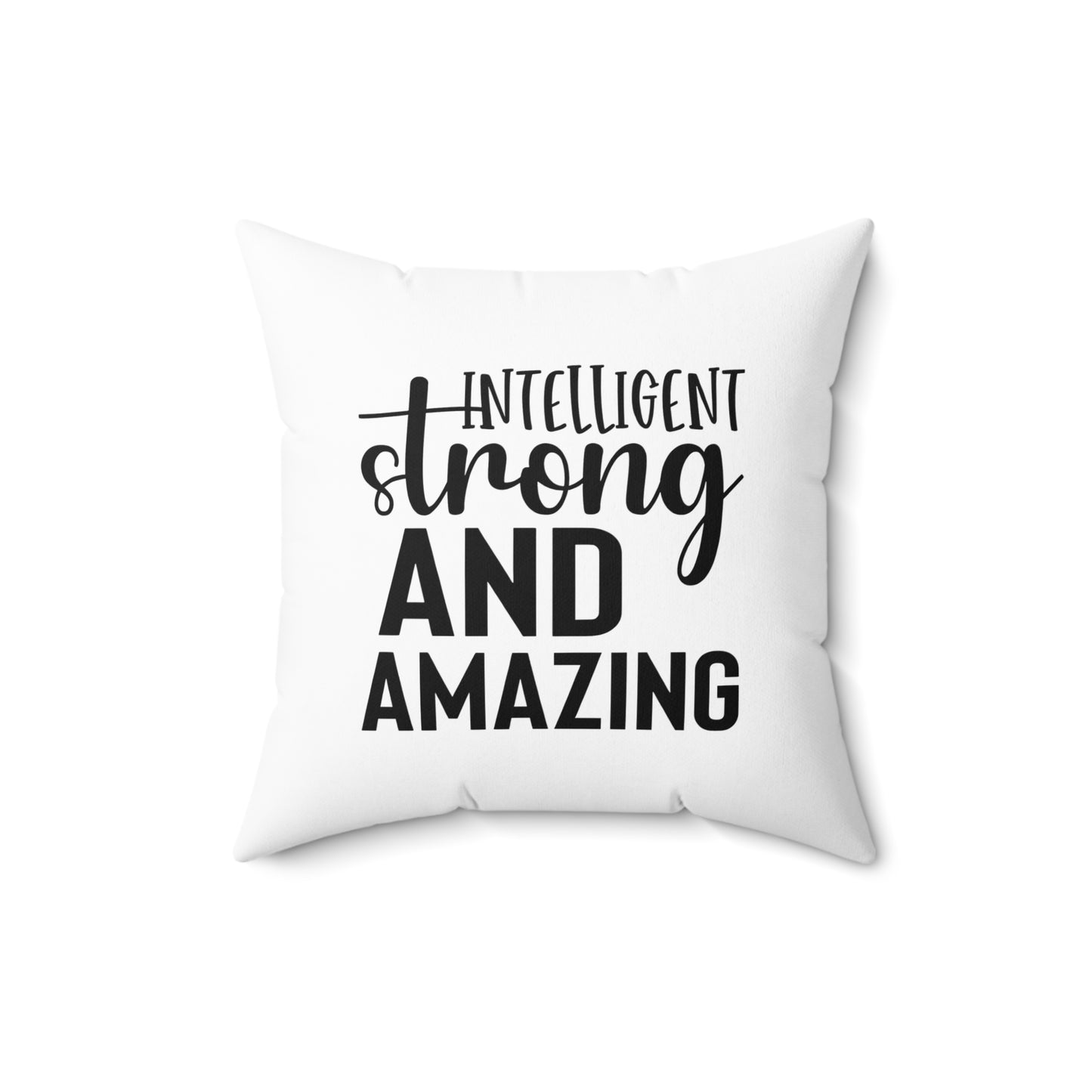 Intelligent  Spun Polyester Square Pillow