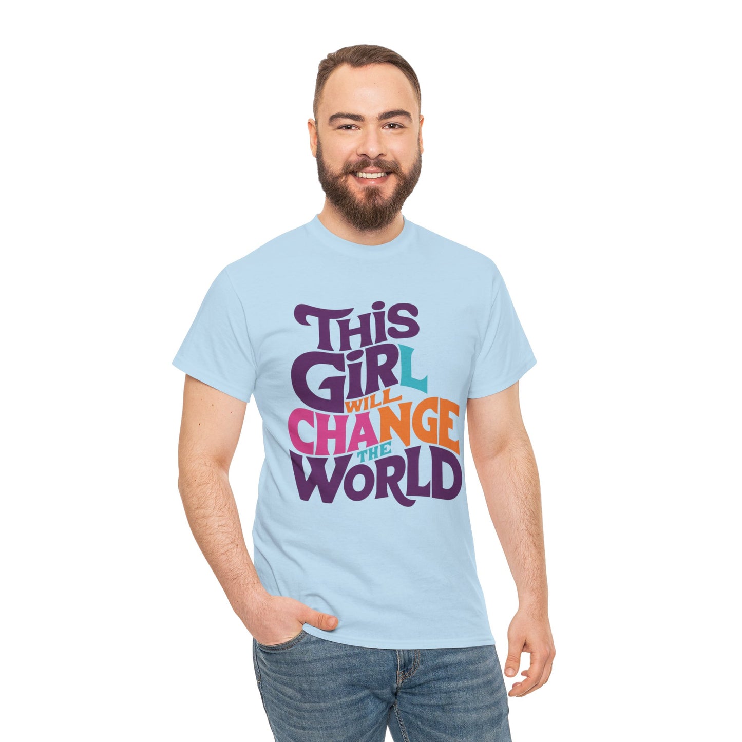 This Girl Printed  T Shirt with Hearts