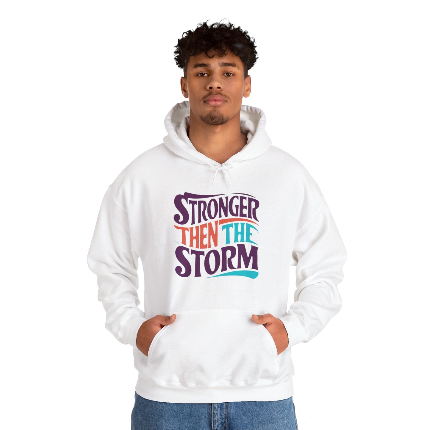 Stronger Than The Storm Unisex Heavy Blend™ Hooded Sweatshirt