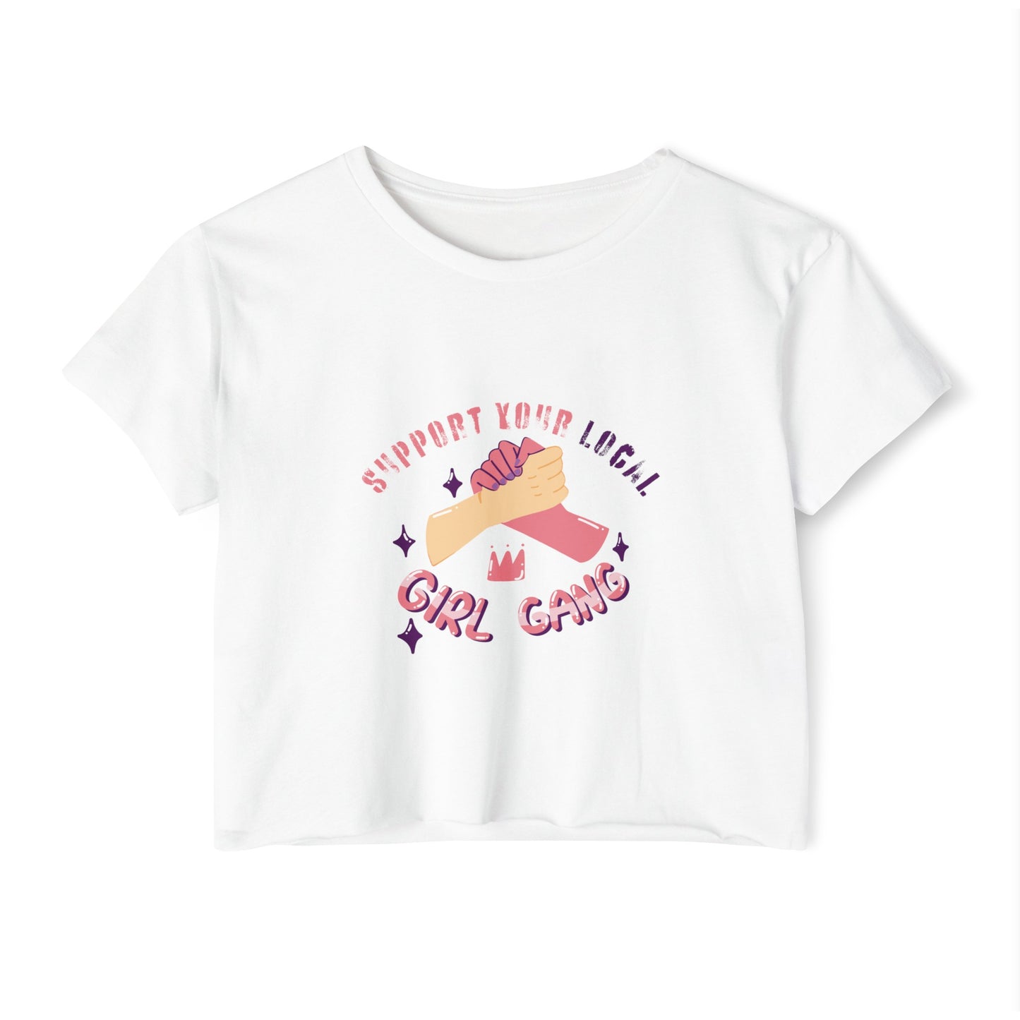 Support your local women's Women's Festival Crop Top