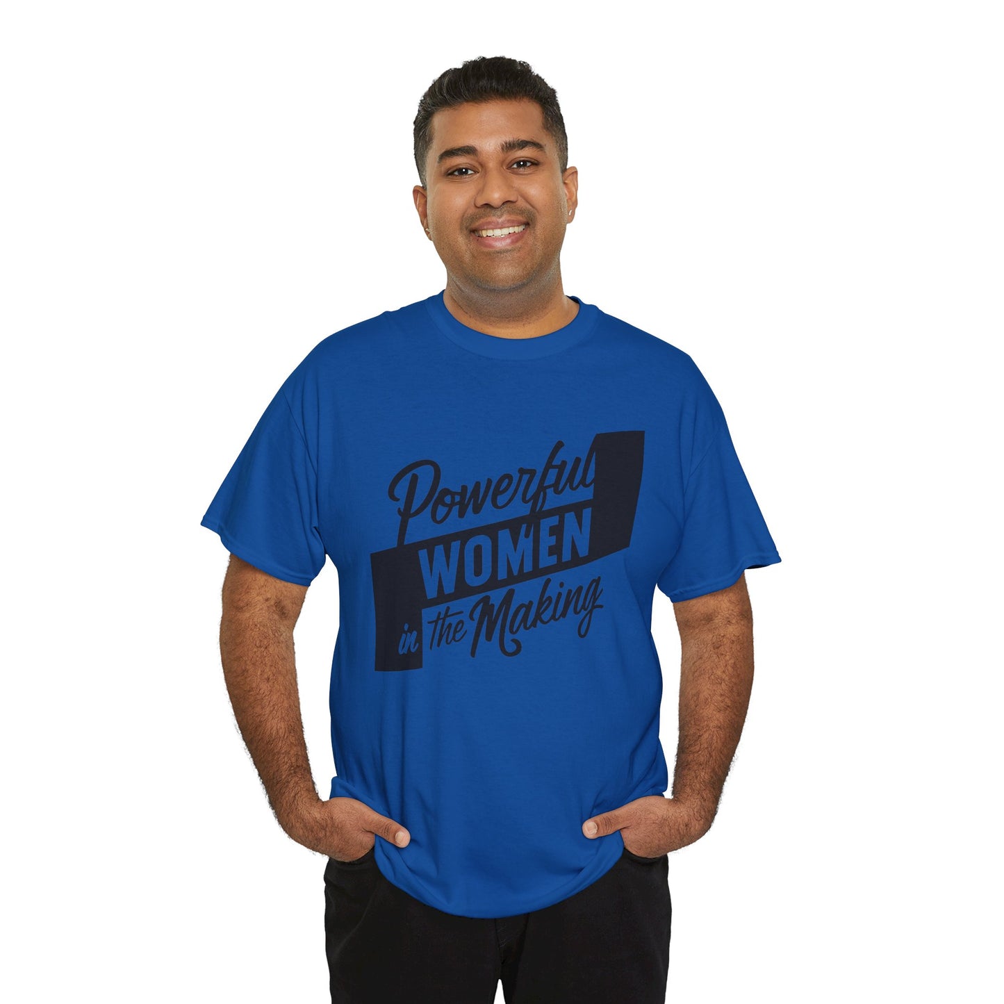 Powerful Women Printed T Shirt with Hearts