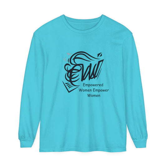 Empowered Women Garment-dyed Long Sleeve T-Shirt