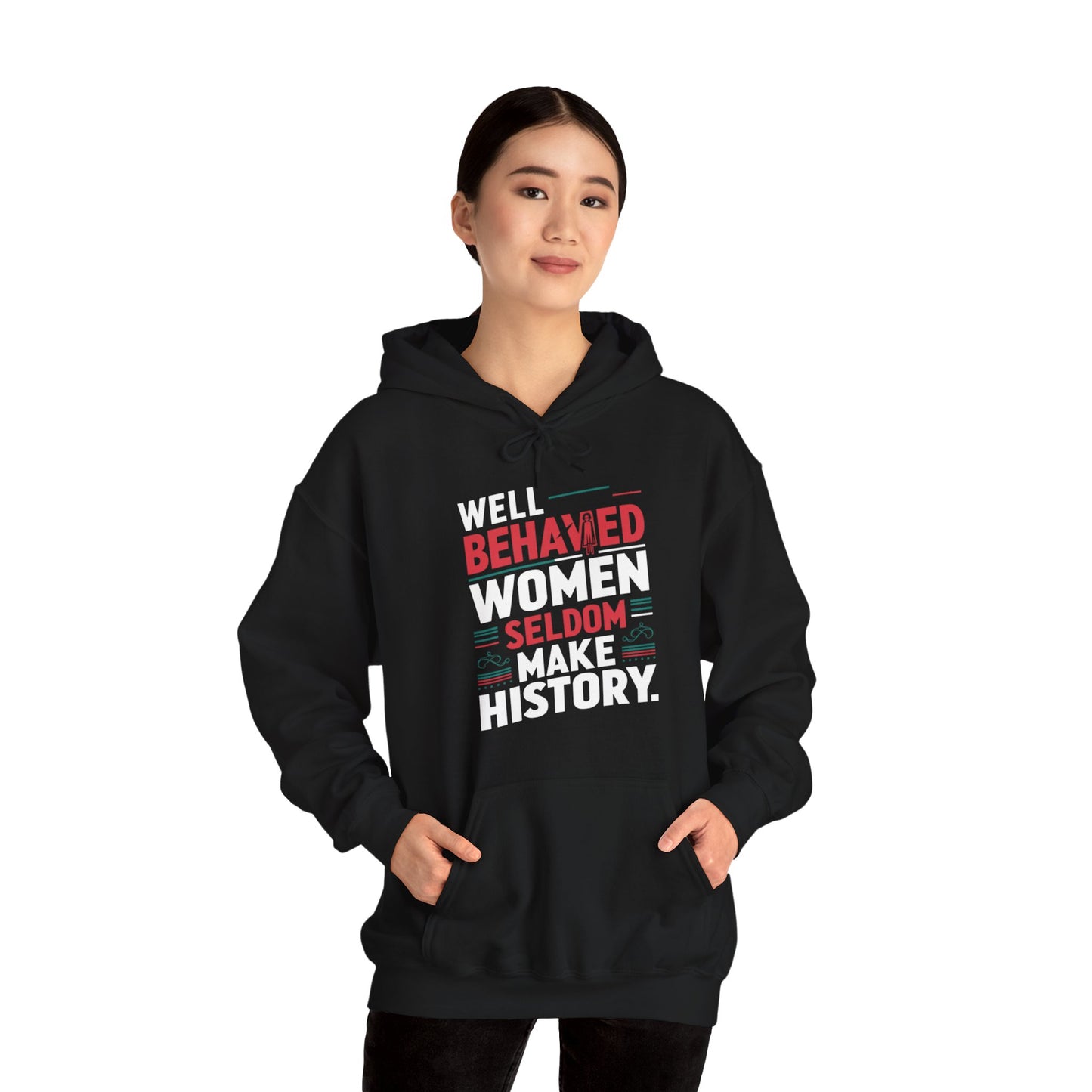Well Behaved Printed Unisex Heavy Blend™ Hooded Sweatshirt