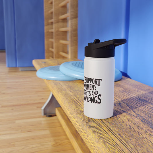 I Support  Stainless Steel Water Bottle, Standard Lid