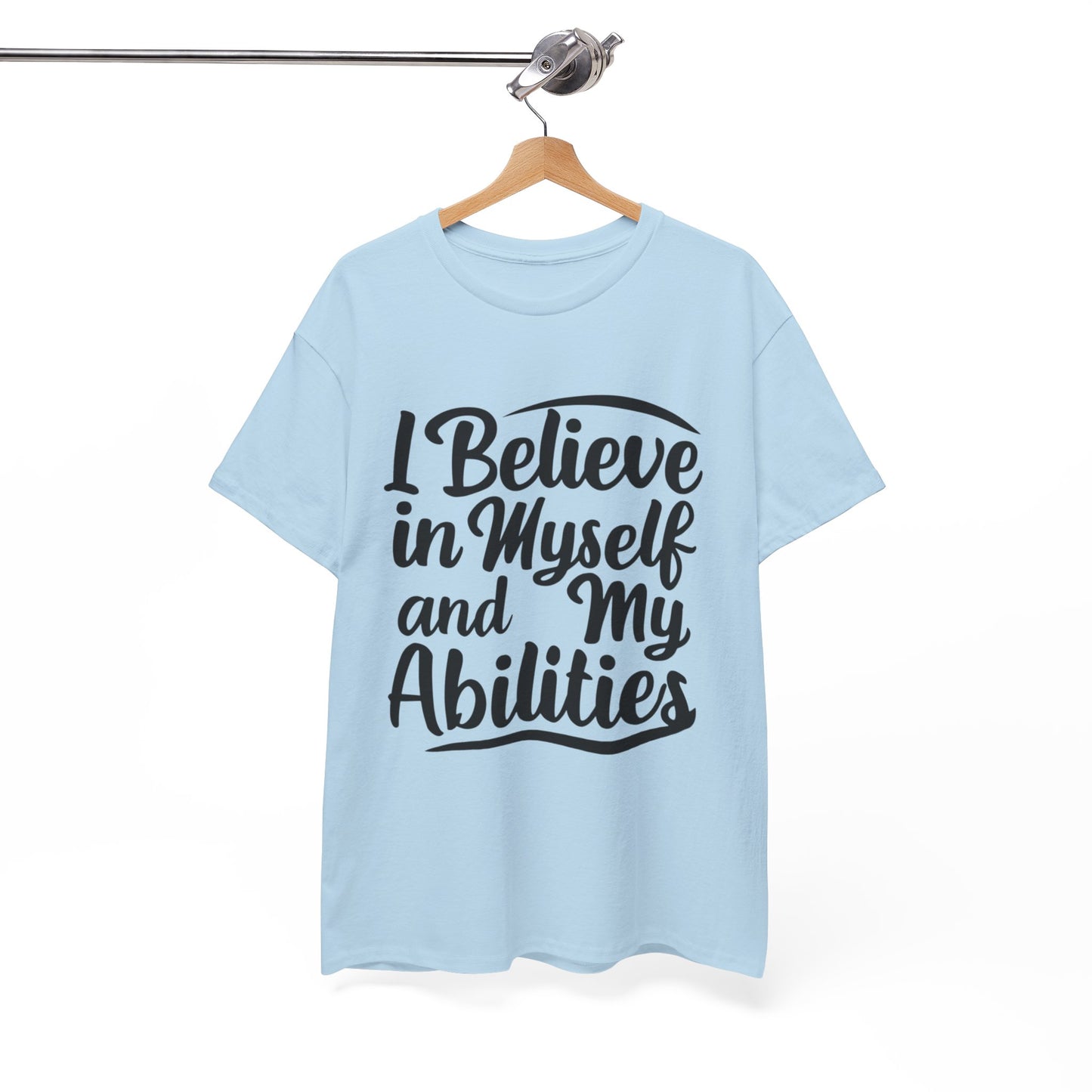 I Believe Printed T Shirt with Hearts
