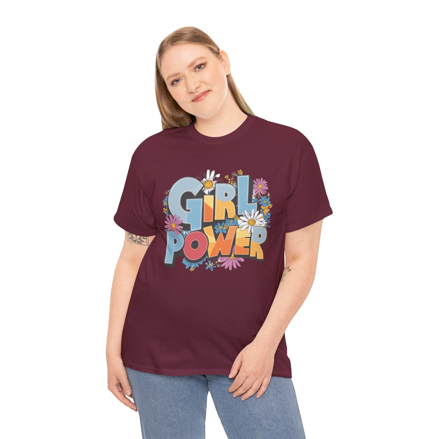 Girl Power Women Heavy Cotton Tee