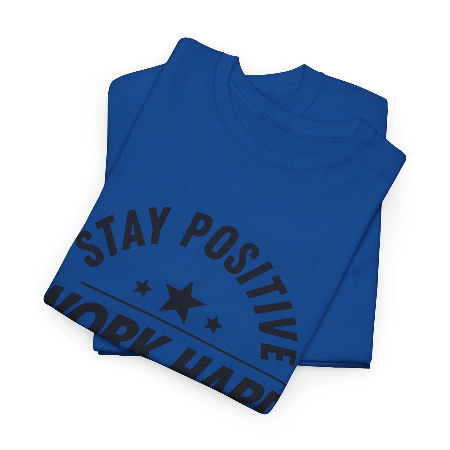 Stay Positive Printed T Shirt with Hearts