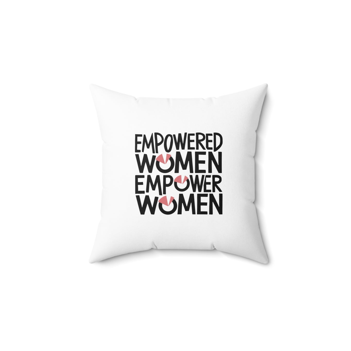 Empowered  Spun Polyester Square Pillow