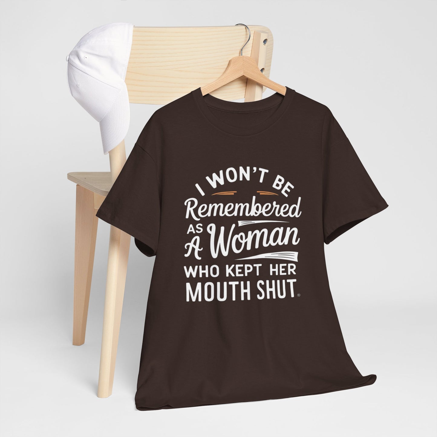 I WON'T Be Printed  T Shirt with Hearts
