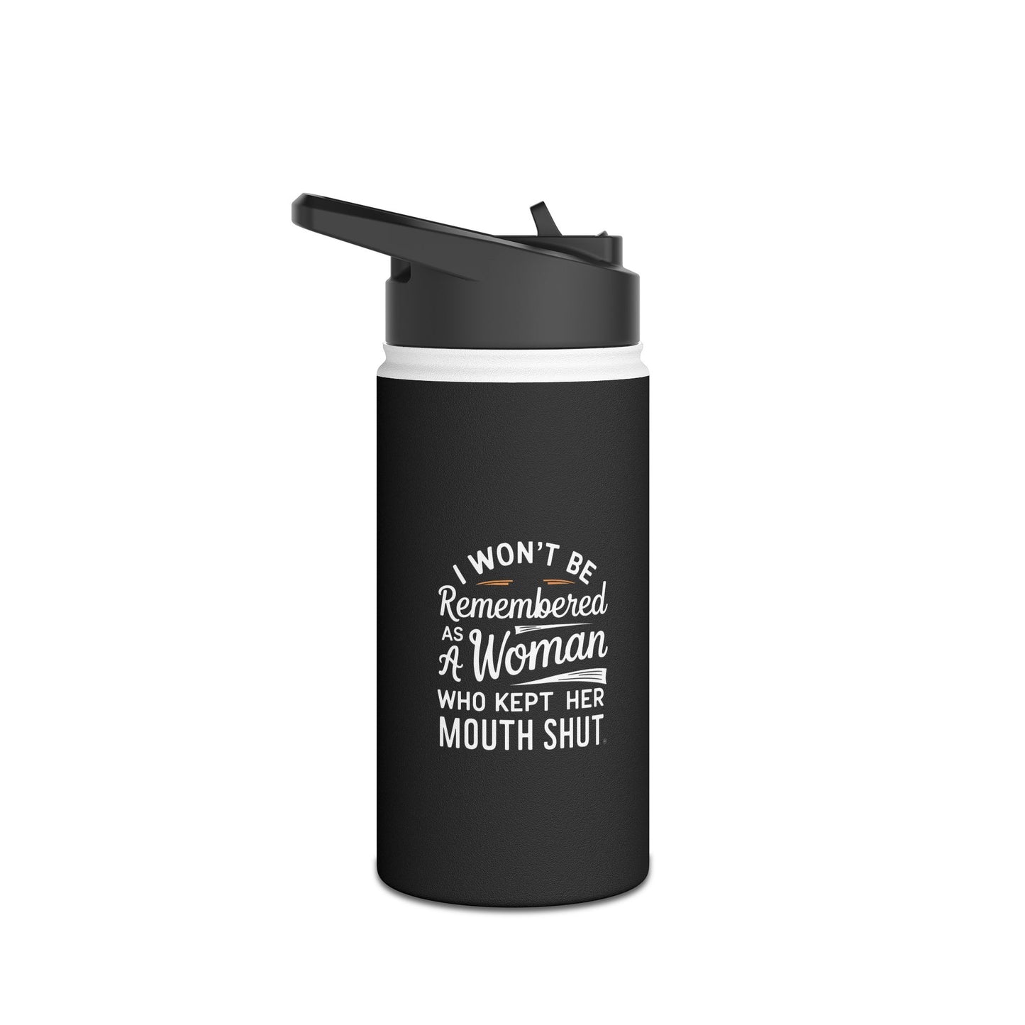 I Wont Be   Stainless Steel Water Bottle, Standard Lid
