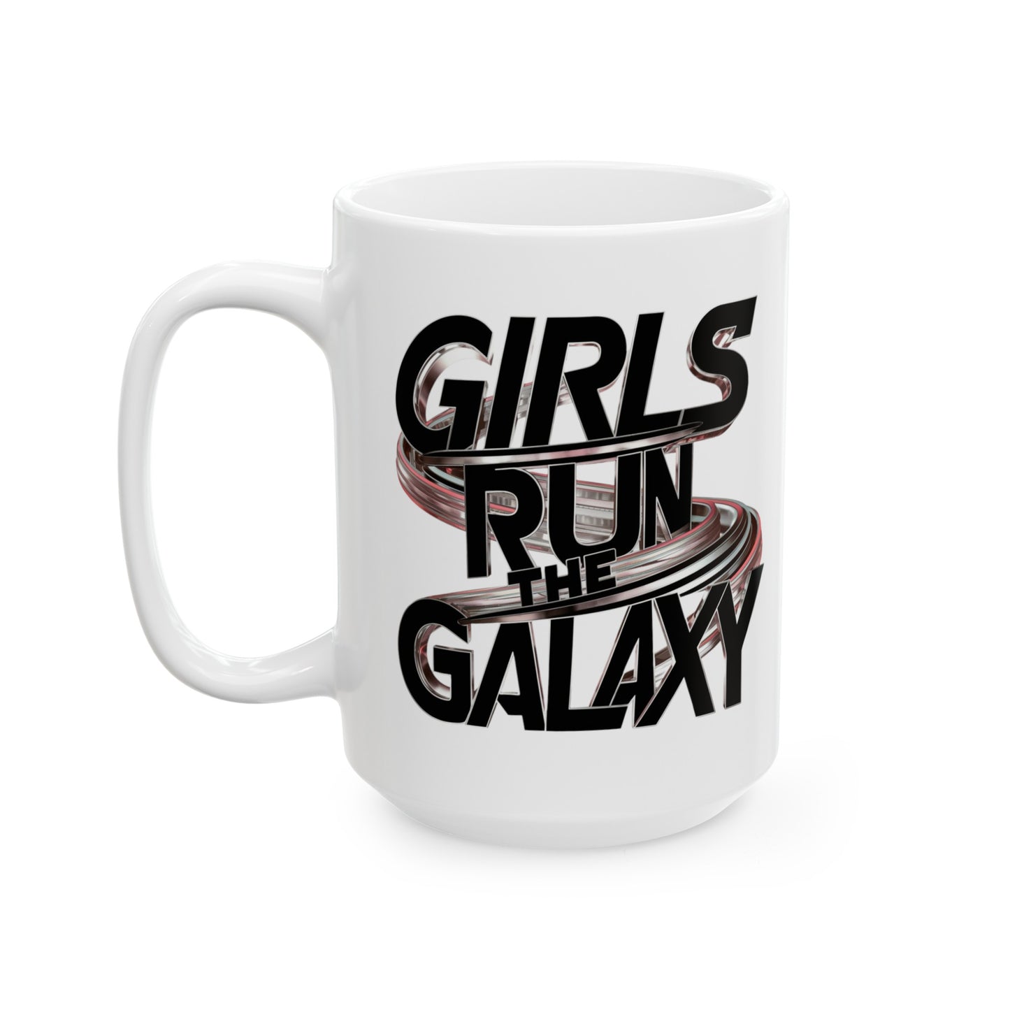 Girls Run Printed Ceramic Mug, (11oz, 15oz)
