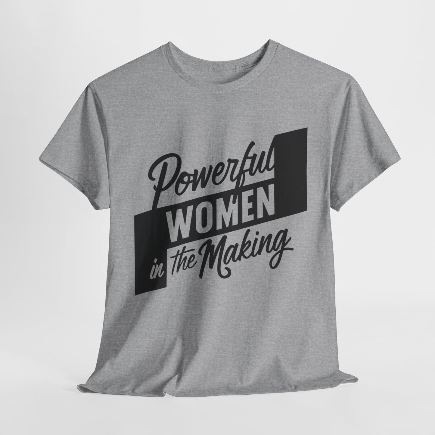 Powerful Women Printed T Shirt with Hearts