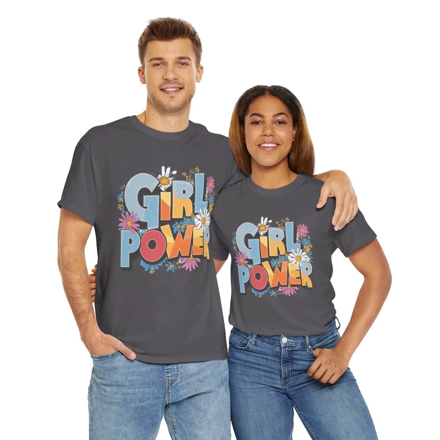 Girl Power Women Heavy Cotton Tee
