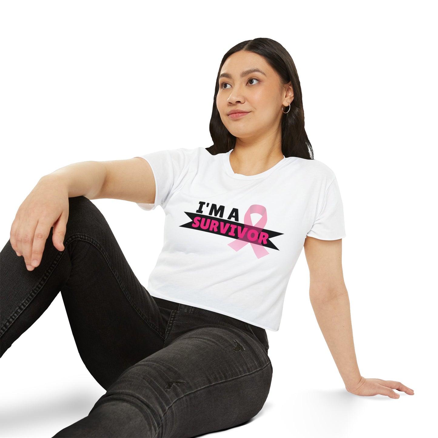 I'M A Survivor Women's Festival Crop Top