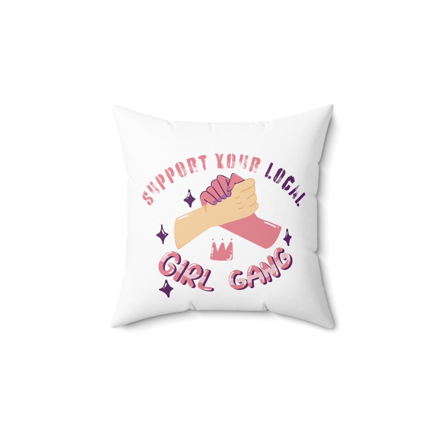 Support Spun Polyester Square Pillow