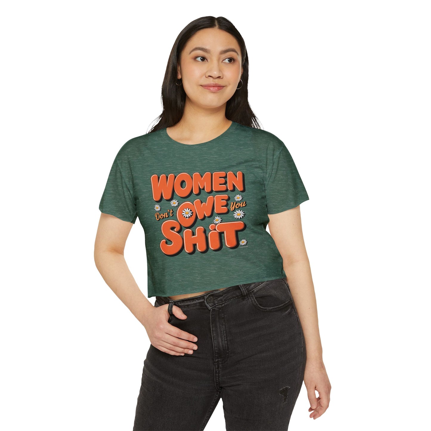 Women Don't Women's Festival Crop Top