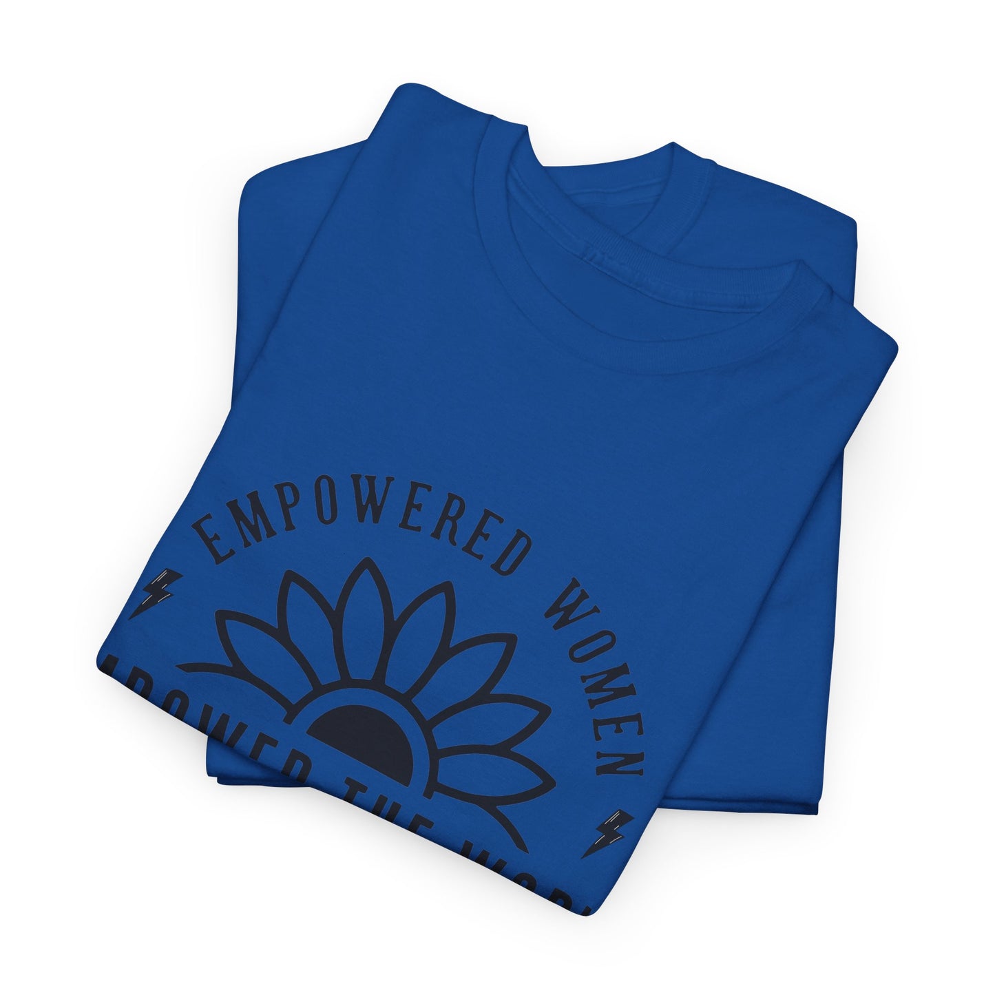 Empowered Women Printed T Shirt with Hearts