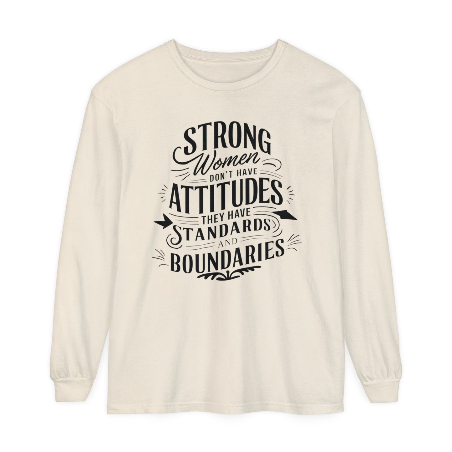 Strong Women Women Garment-dyed Long Sleeve T-Shirt