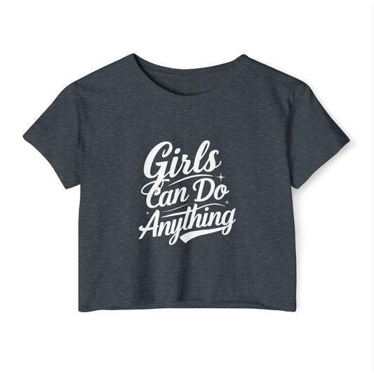 Girl's Can Do Annything Women's Festival Crop Top