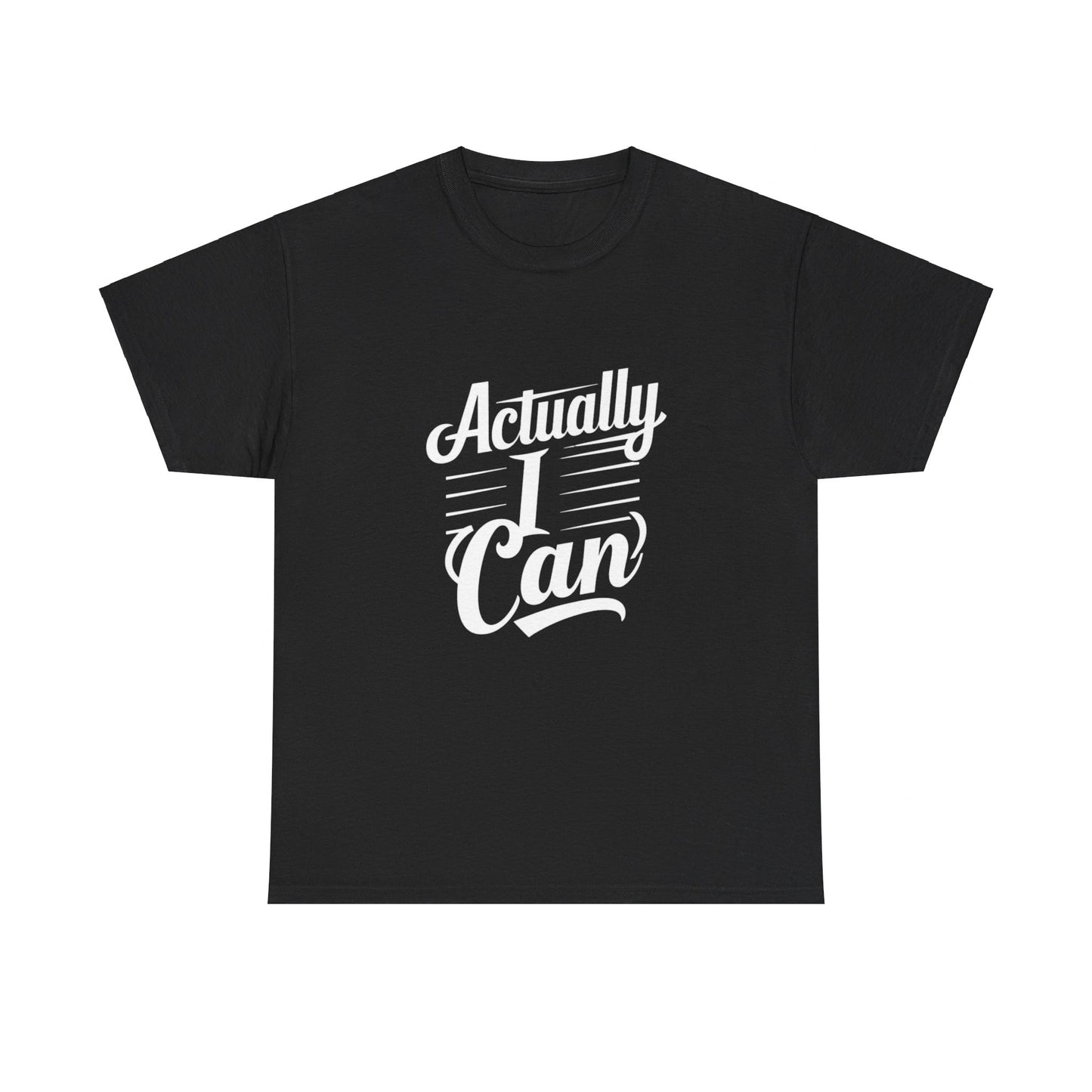 Actually I Can Women Heavy Cotton Tee