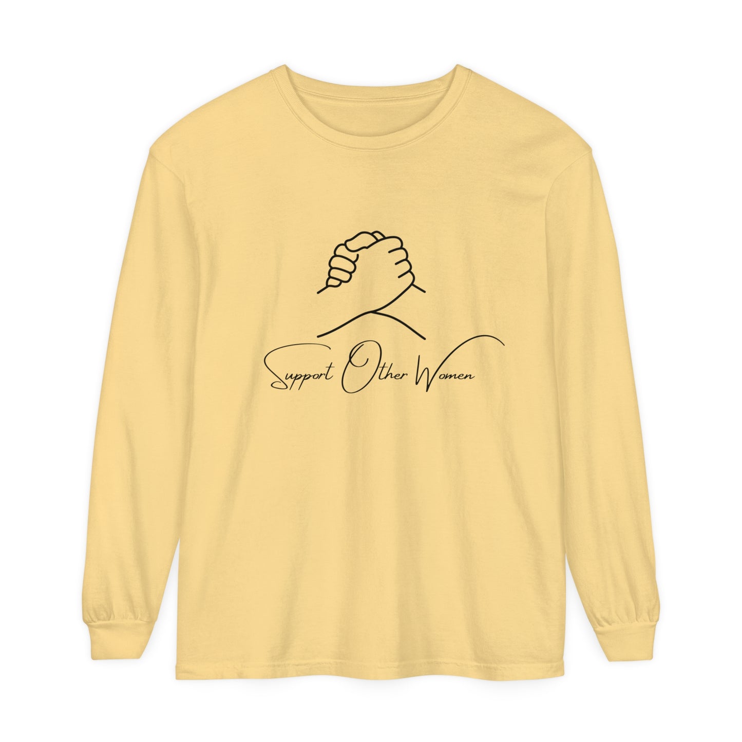 Support Other women Women Garment-dyed Long Sleeve T-Shirt