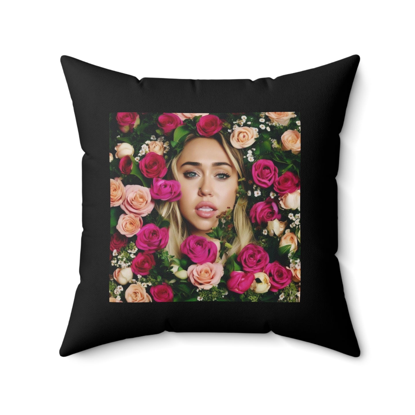 Women Spun Polyester Square Pillow