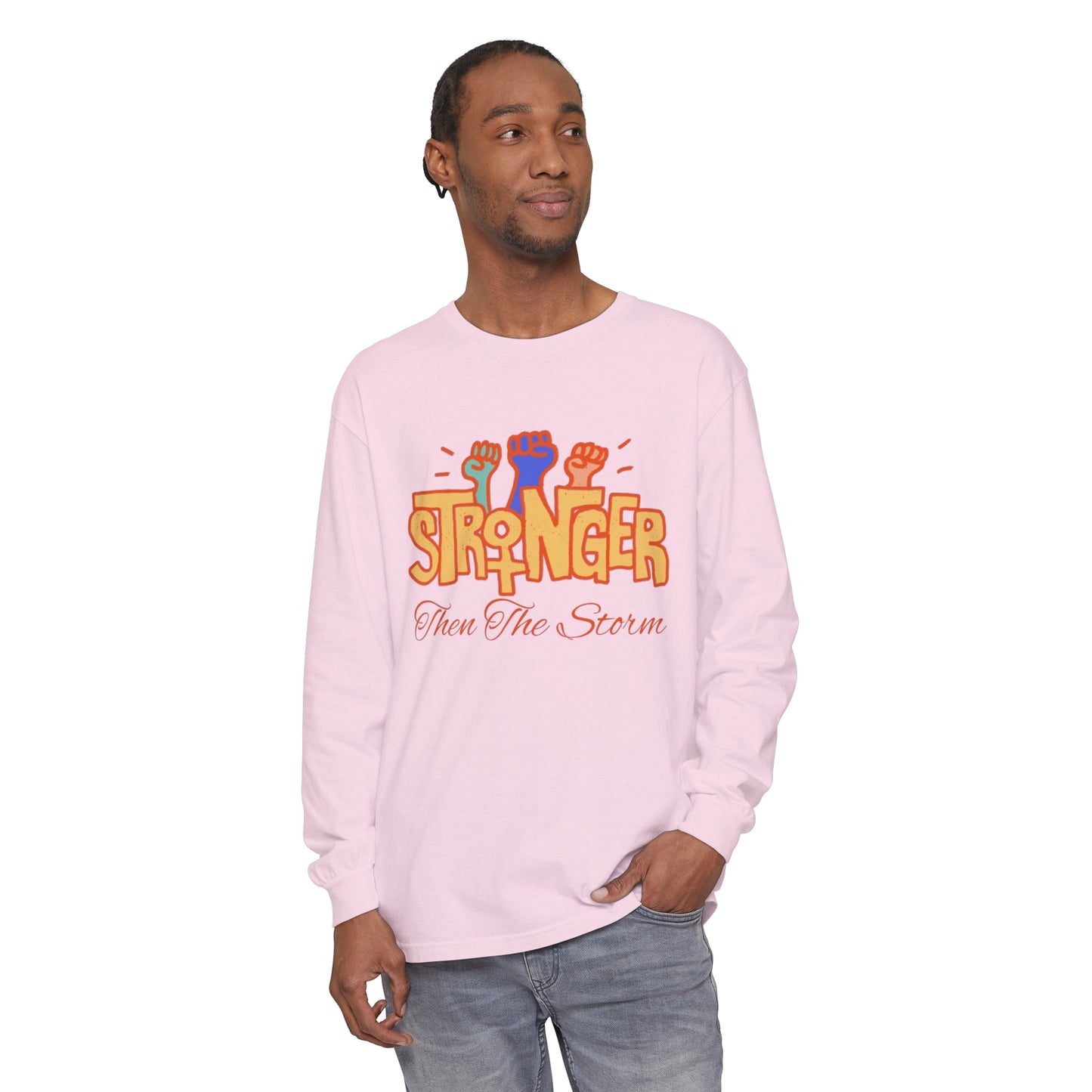 stronger than the Women Garment-dyed Long Sleeve T-Shirt