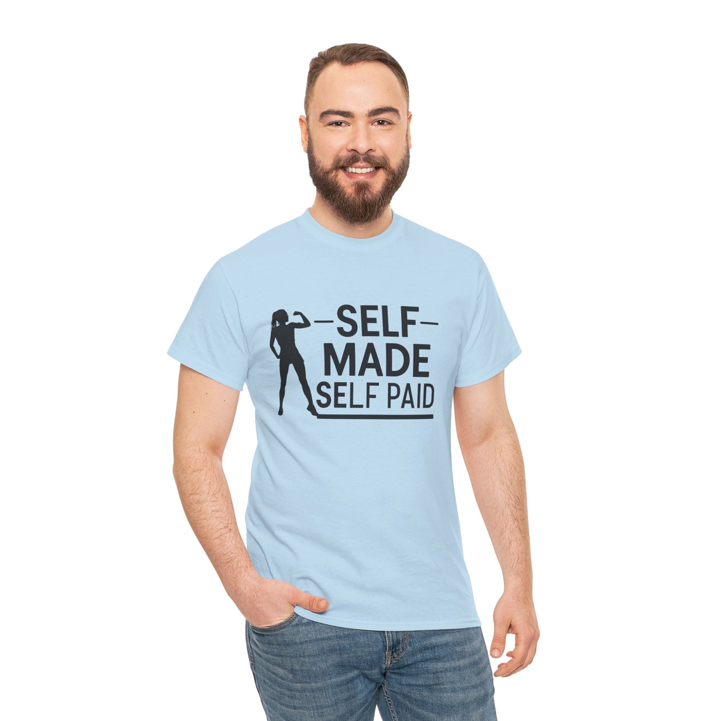 Self Made Printed T Shirt with Hearts