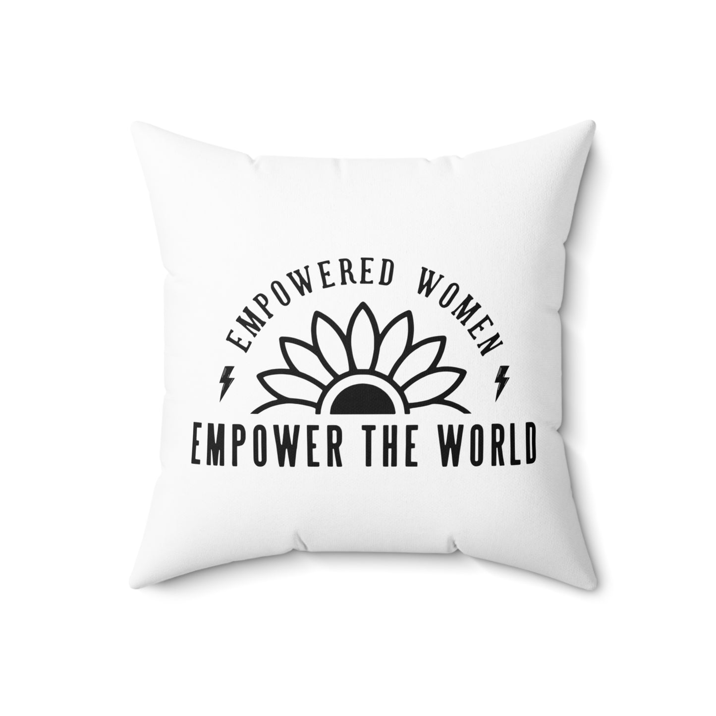 Empowered Spun Polyester Square Pillow