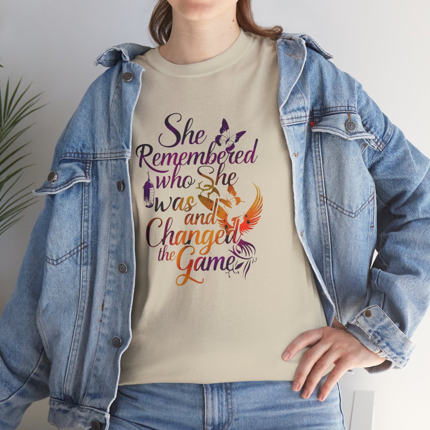 She Remembered Who She Was T Shirt with Hearts