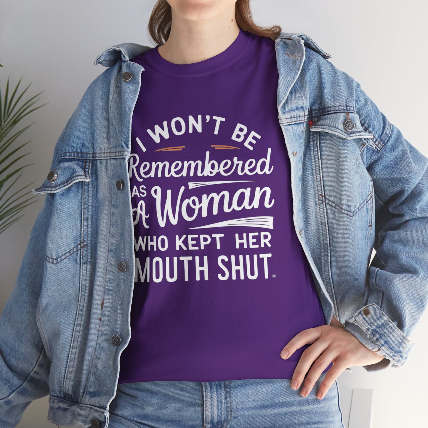I WON'T Be Printed  T Shirt with Hearts